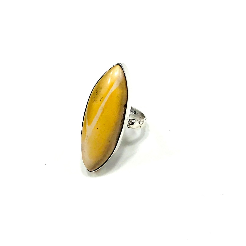 STATEMENT Healing Mookaite Silver Ring Size 6